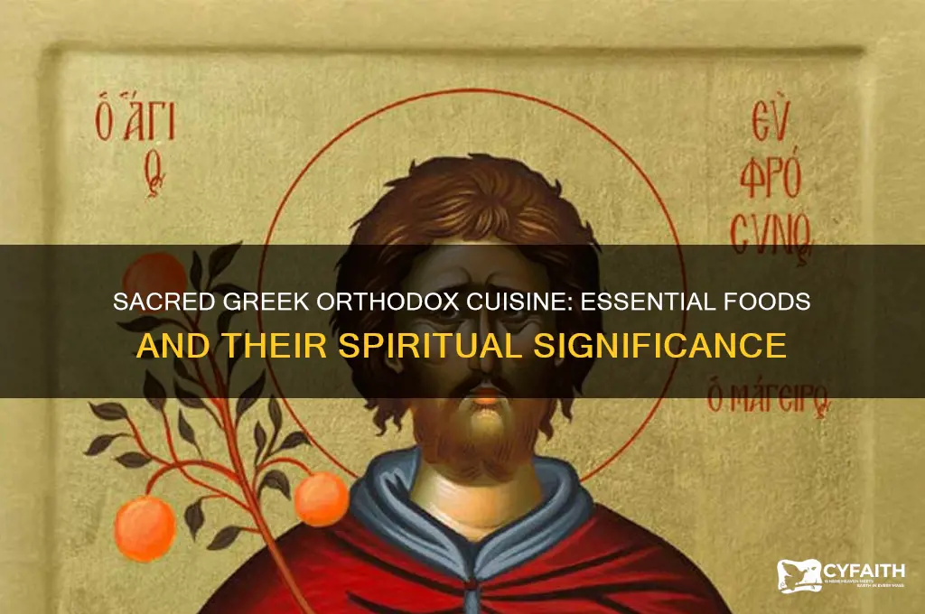 what foods are important to the greek orthodox religion