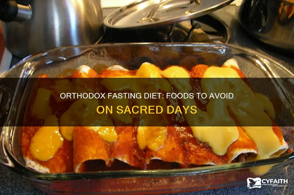what foods do orthodox avoid on fasting days