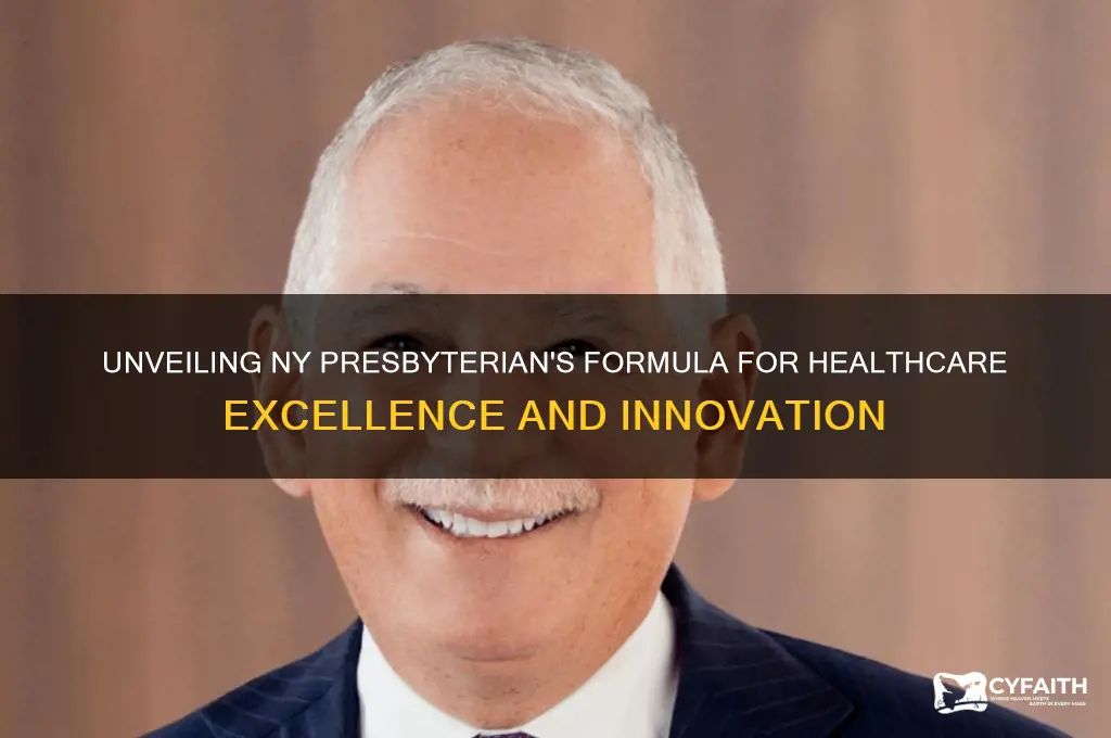 what formula does ny presbyterian use