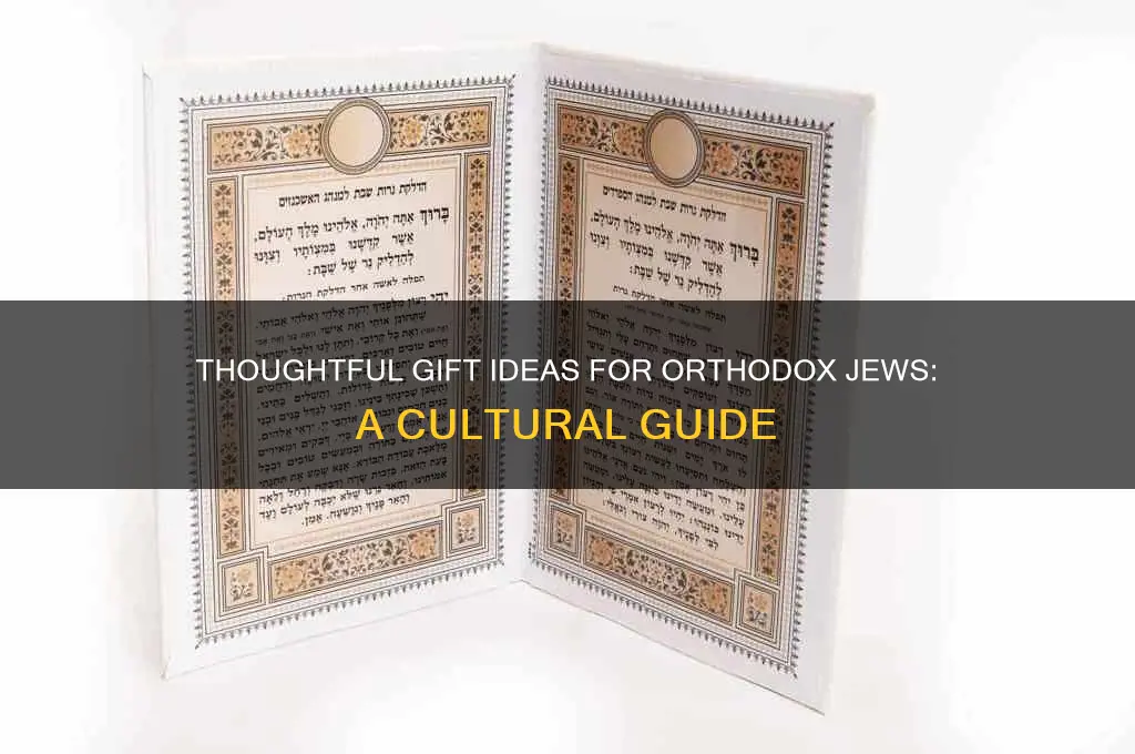 what gife to bring an orthodox jew
