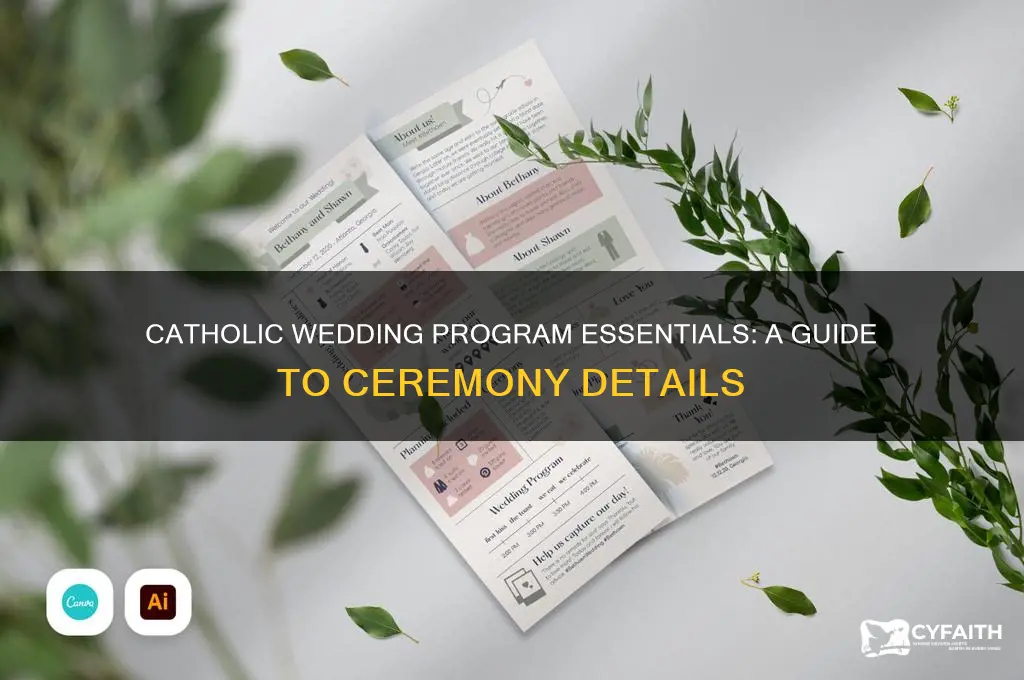 what goes in a catholic wedding program