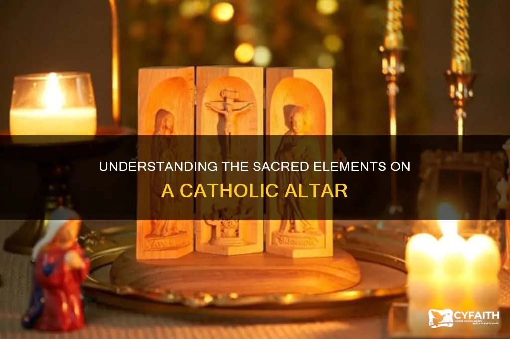 what goes on a catholic altar