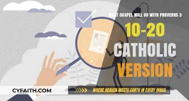 Catholic Proverbs 3:10-20: Gospel Pairings for Wisdom and Faith