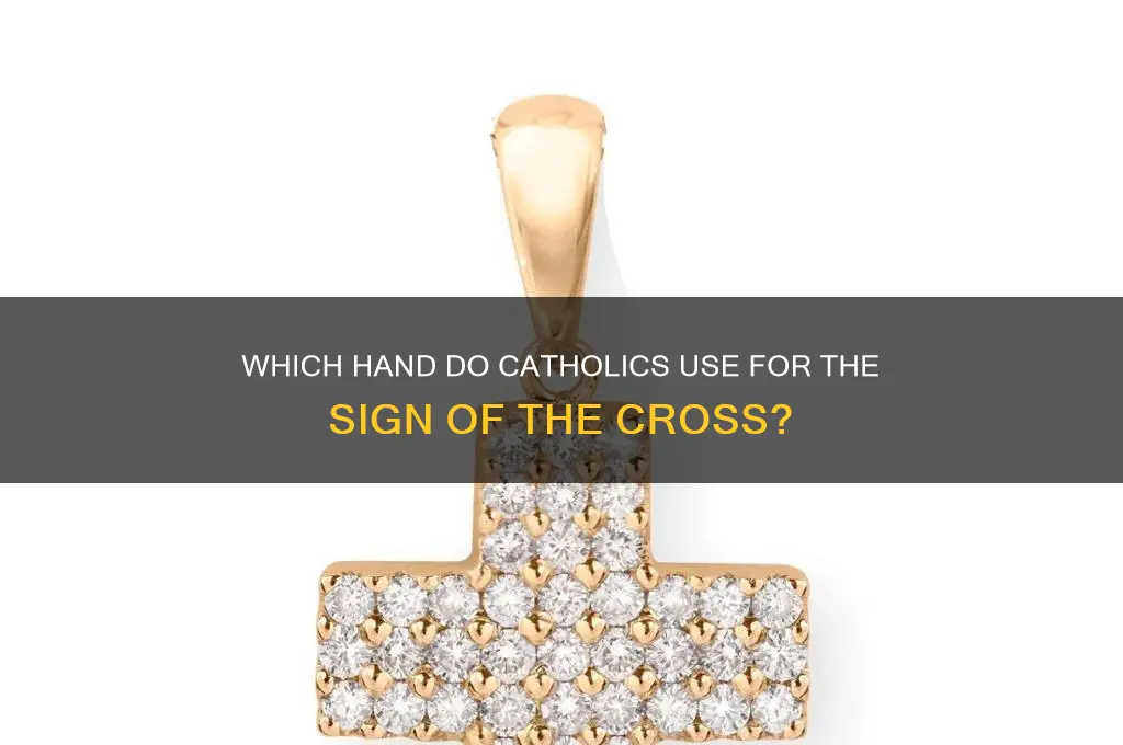 what hand do catholics make the sign of the cross