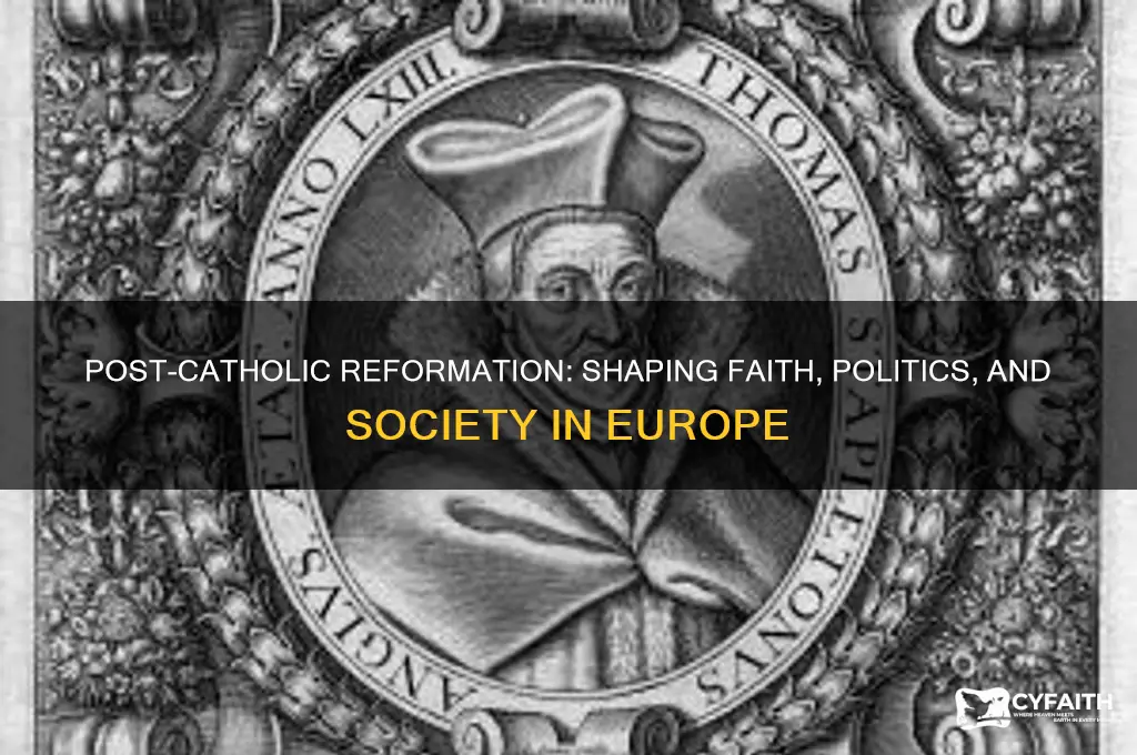 what happened after the catholic reformation