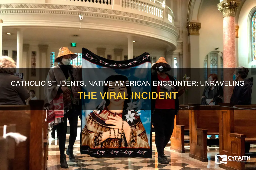 what happened between catholic student and native american