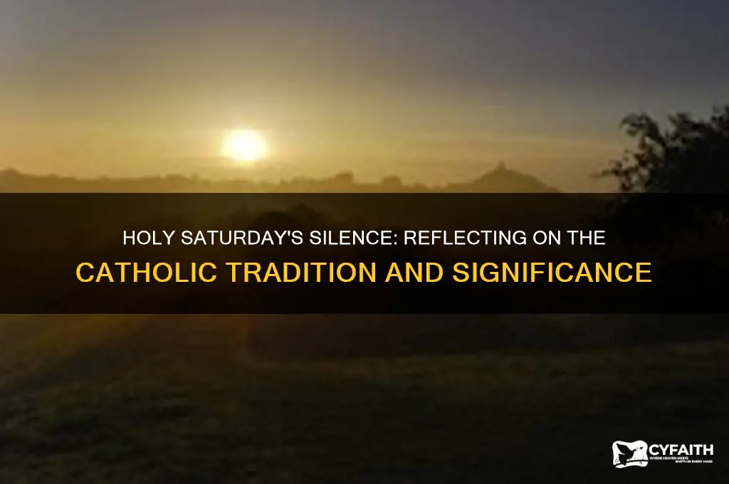 what happened on holy saturday catholic