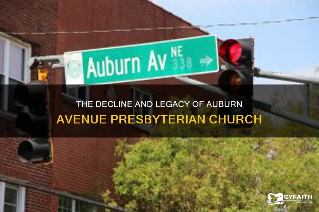 what happened to auburn avenue presbyterian church