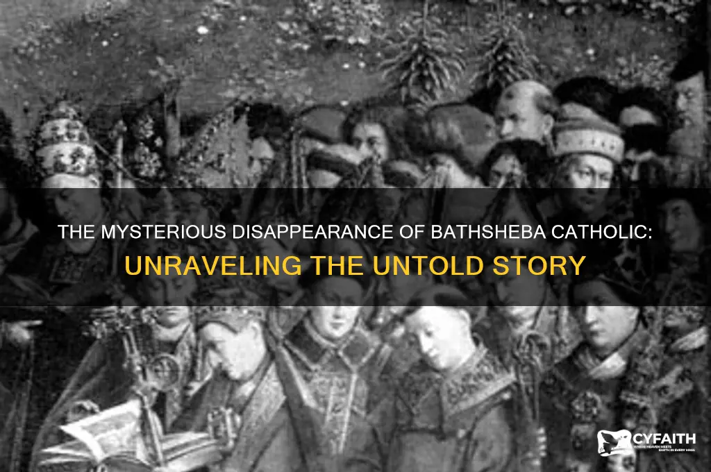 what happened to bathsheba catholic