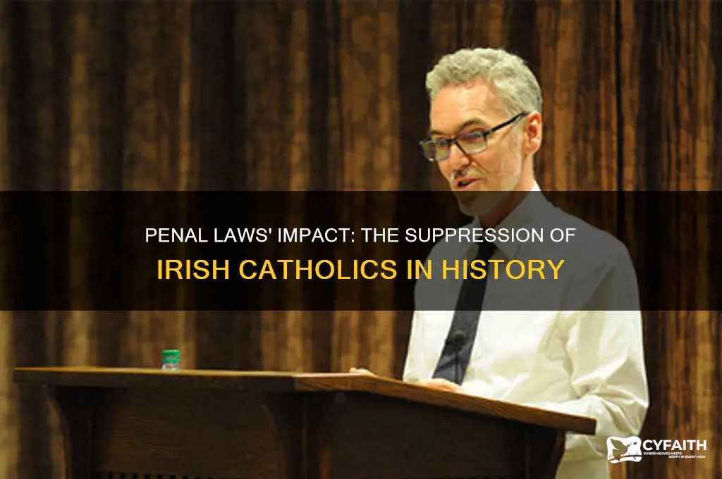 what happened to irish catholics under penal