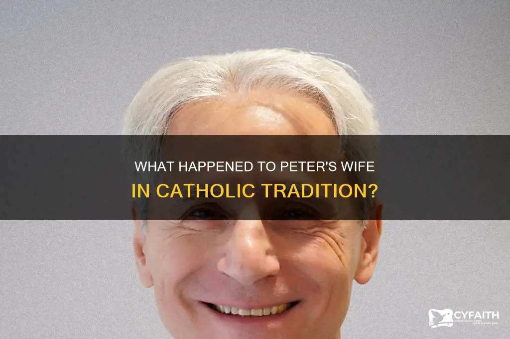 what happened to peters wife catholic