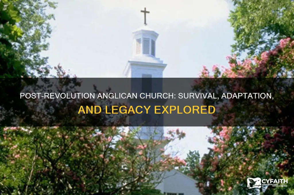 what happened to the anglican church after the revolution