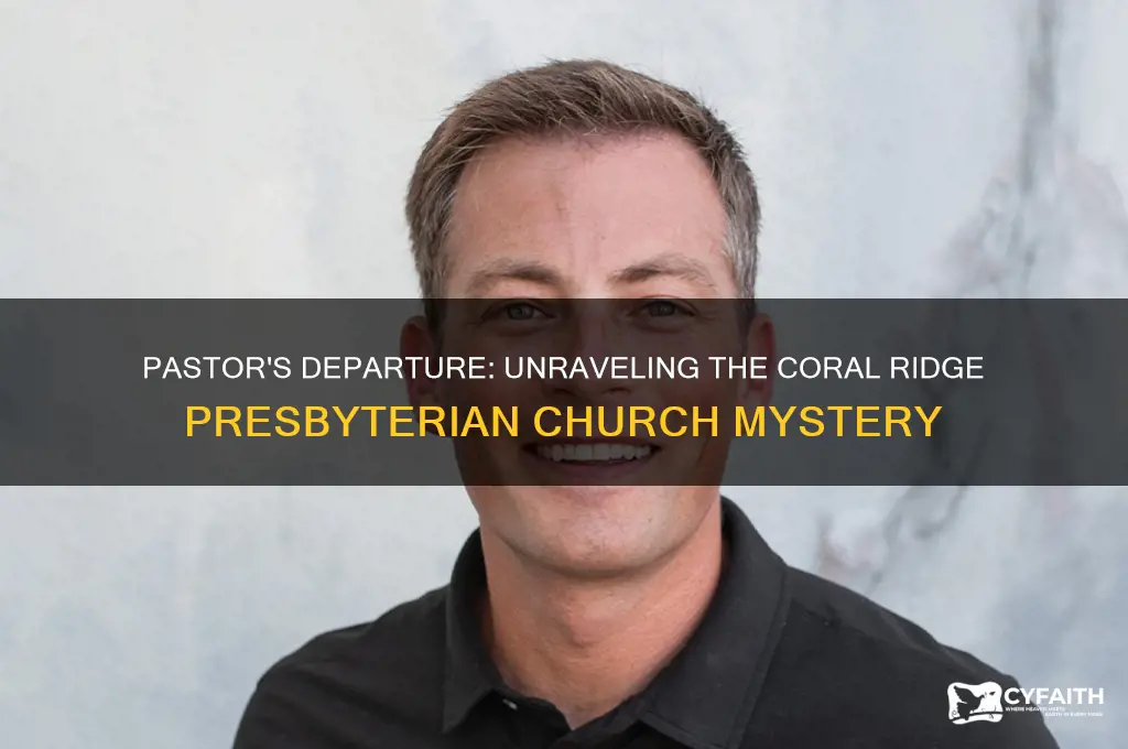 what happened to the pastor at coral ridge presbyterian church