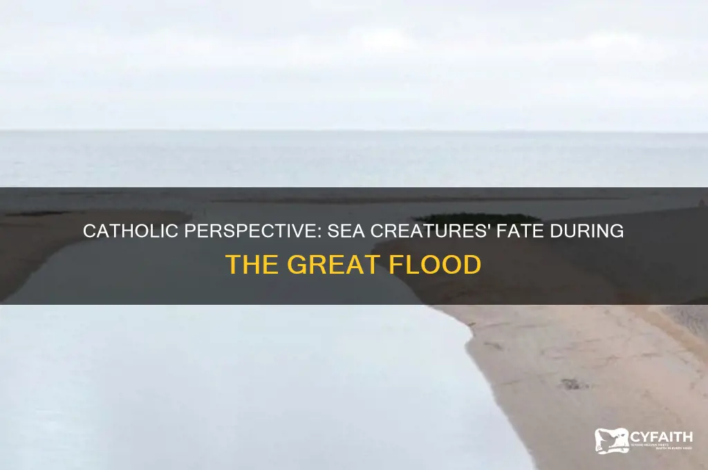 what happened to the sea creatures during the flood catholic