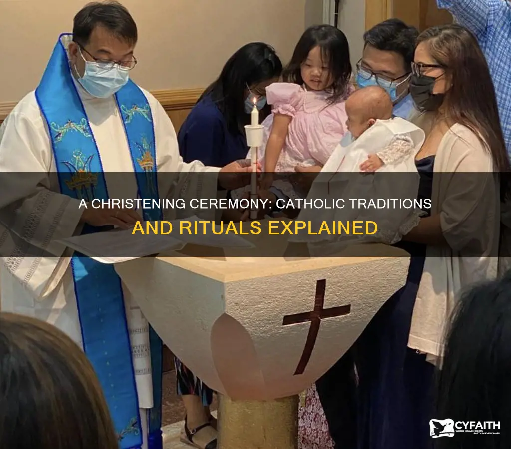 what happens at a catholic christening