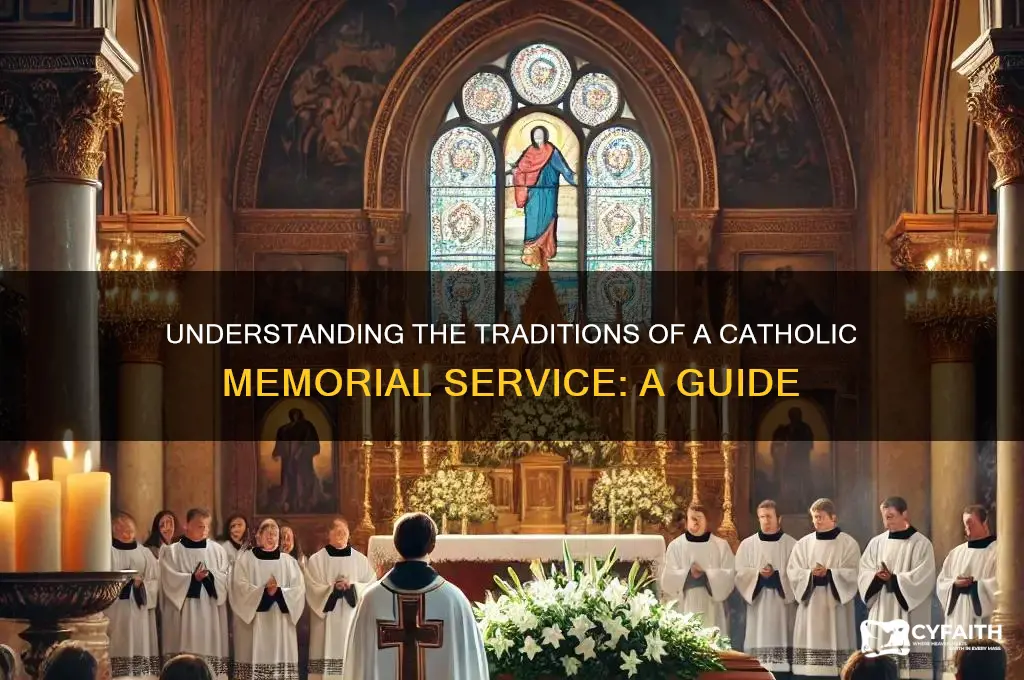 what happens at a catholic memorial service