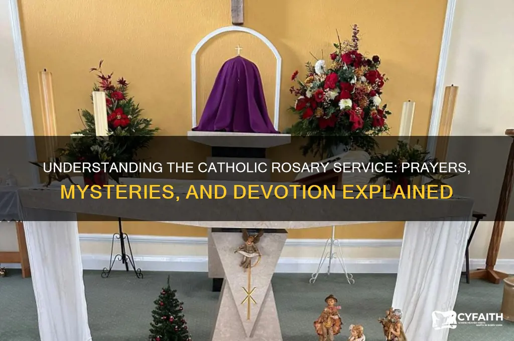 what happens at a catholic rosary service