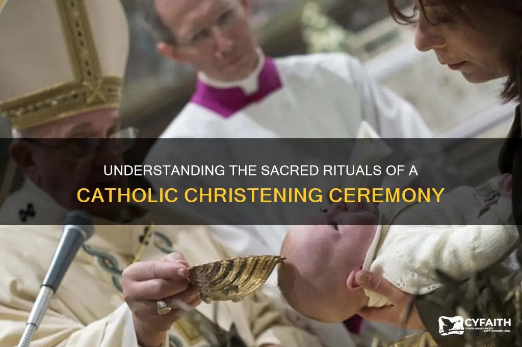 what happens at a christening catholic