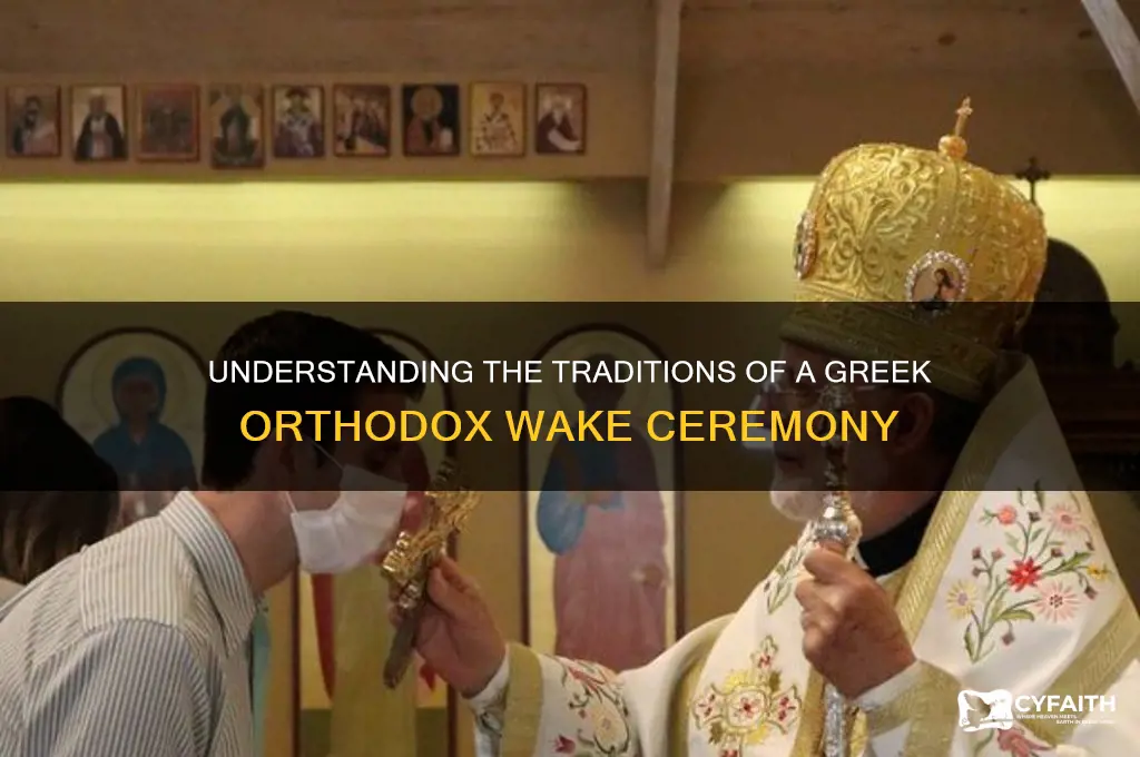 what happens at a greek orthodox wake
