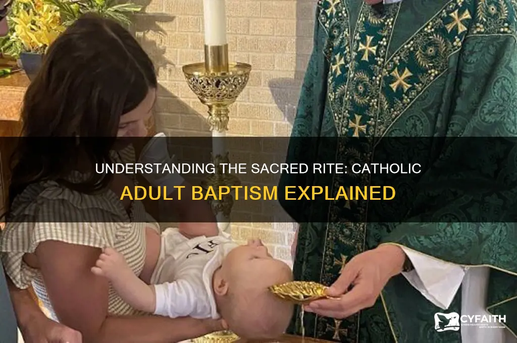 what happens at an adults baptism catholic