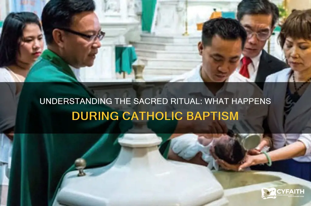 what happens during baptism catholic