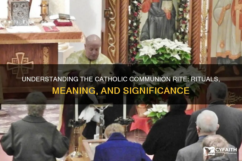 what happens during the communion rite catholic