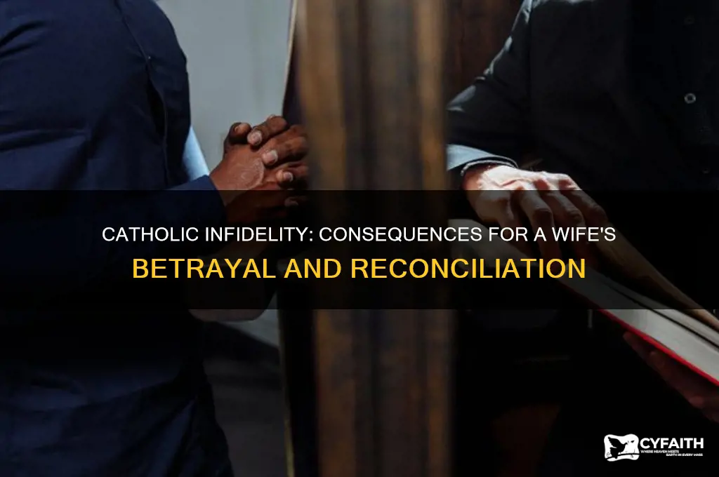 what happens if a catholic cheats on her husband