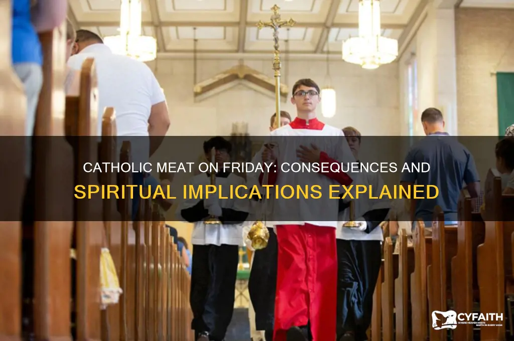 what happens if a catholic eat meat on friday