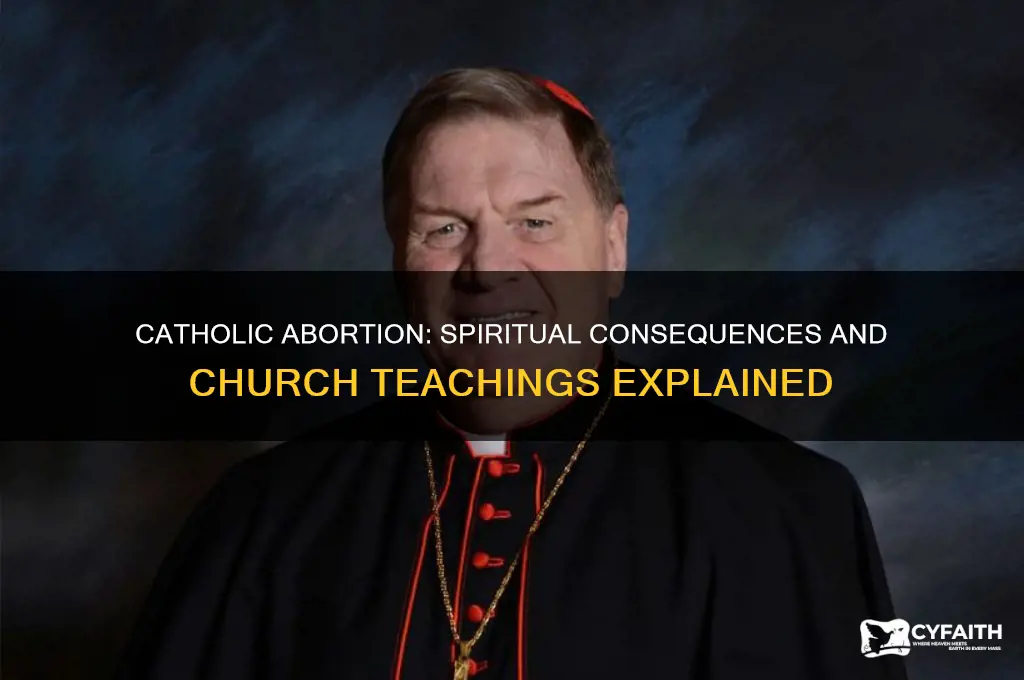 what happens if a catholic has an abortion