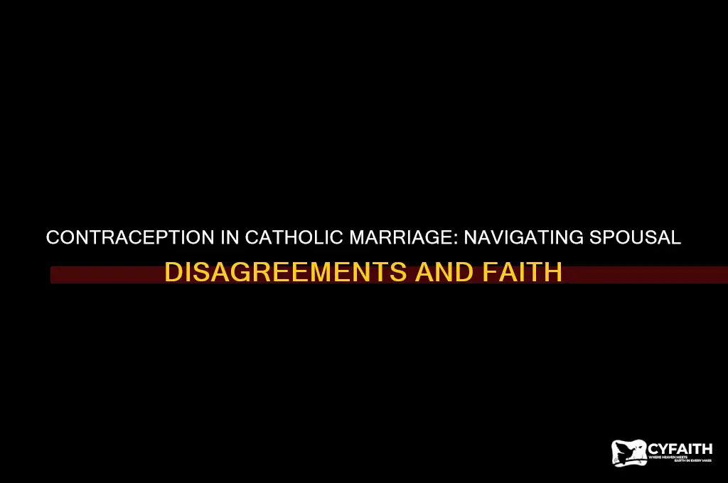 what happens if spouse insist on contraception catholic