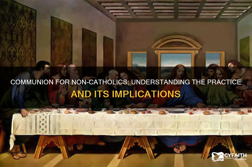 what happens if you take communion and youre mot catholic