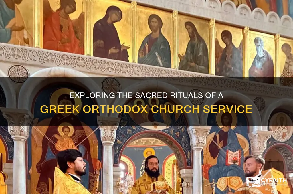 what happens in a greek orthodox church service
