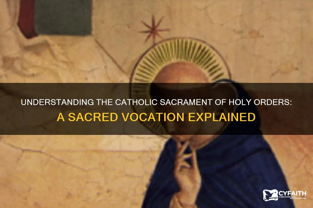 what happens in the catholic sacrament of holy orders