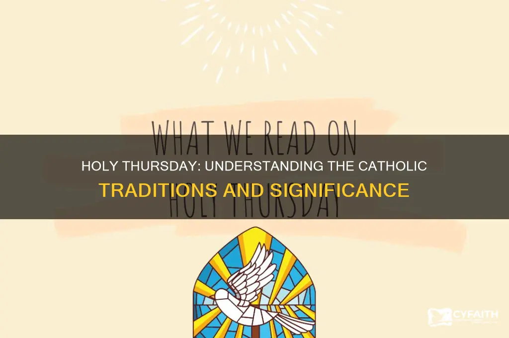 what happens on holy thursday catholic