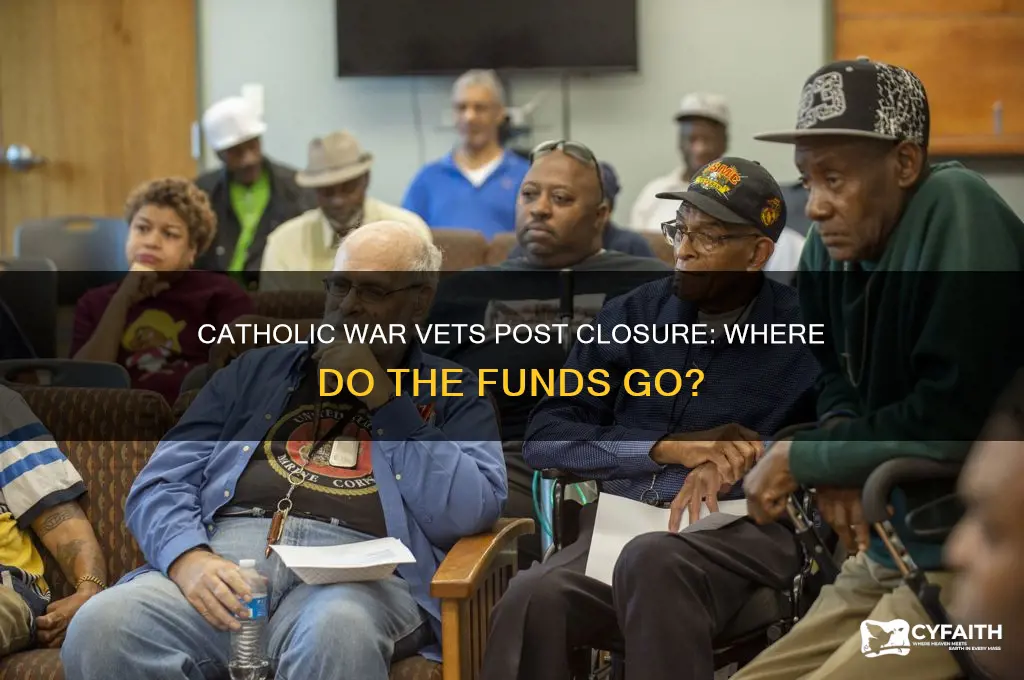 what happens to funds when catholic war vets post closes