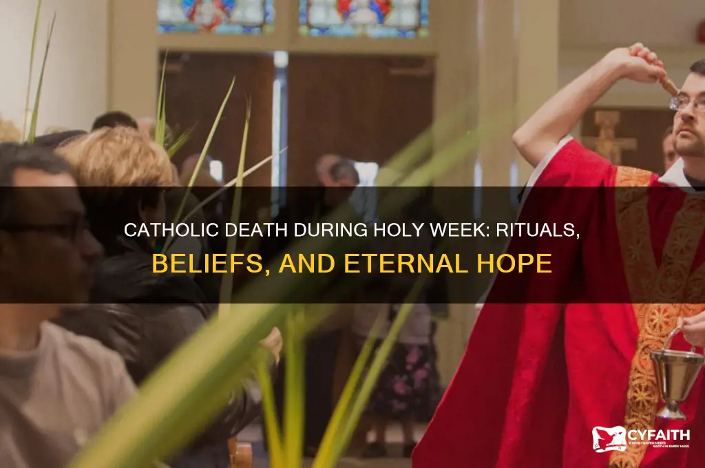 what happens when a catholic dies during holy week