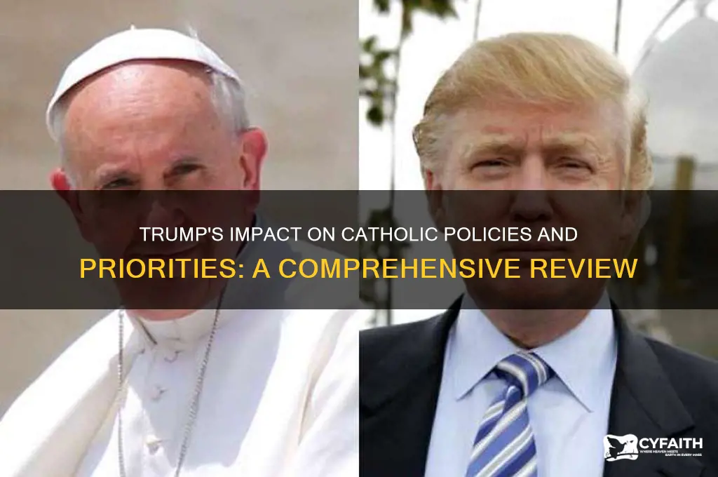 what has trump done for catholics