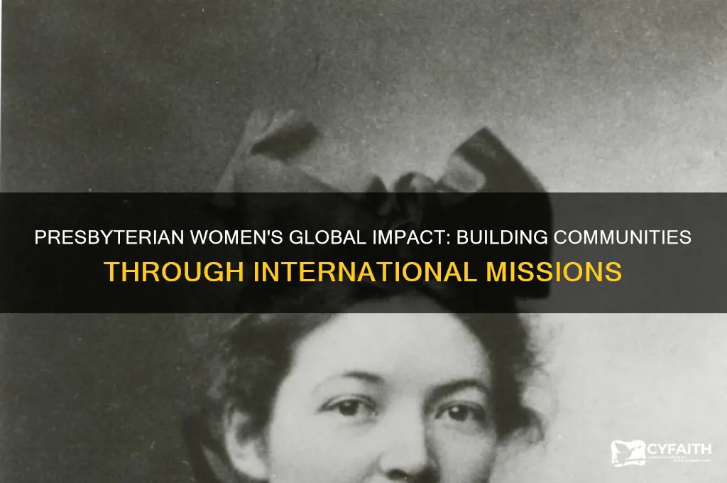 what have presbyterian women built through international mission effrots