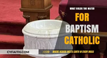 Catholic Baptismal Fonts: Understanding the Vessel Holding Holy Water