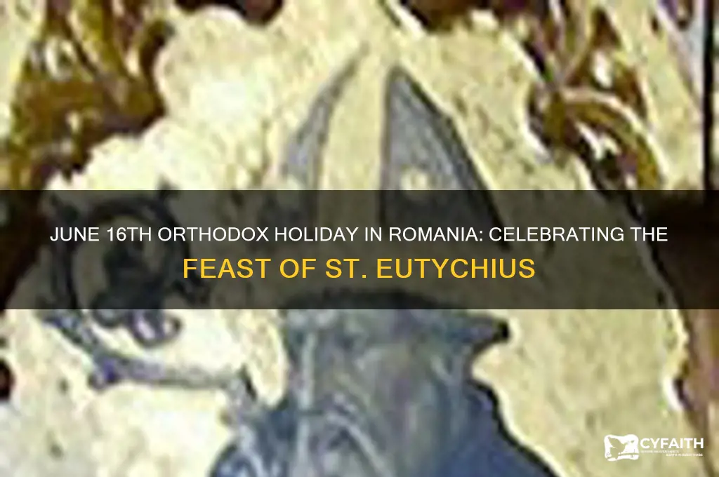 what holiday was yesterday june 16th orthodox religion in romania