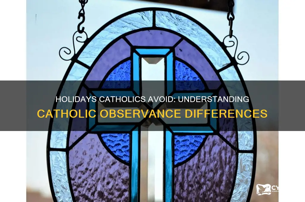 what holidays do catholics not celebrate