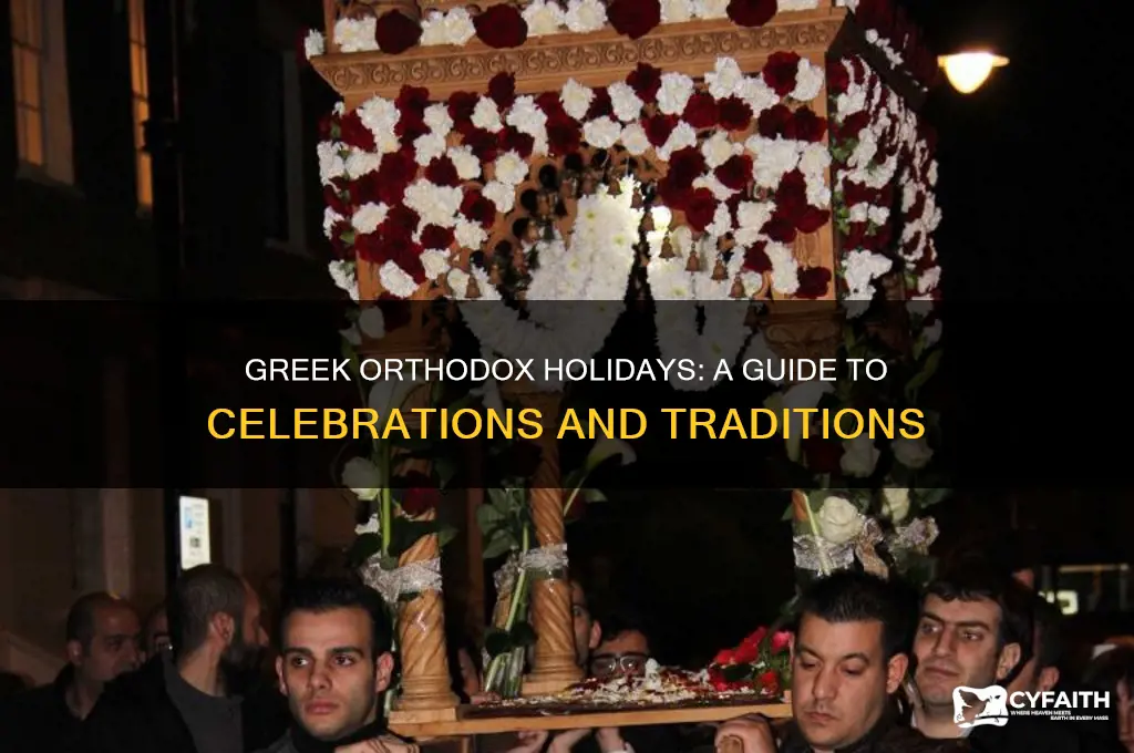 what holidays do greek orthodox celebrate