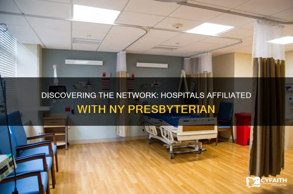 what hospitals are part of ny presbyterian
