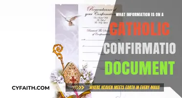 Catholic Confirmation Document: Essential Details and Their Significance Explained