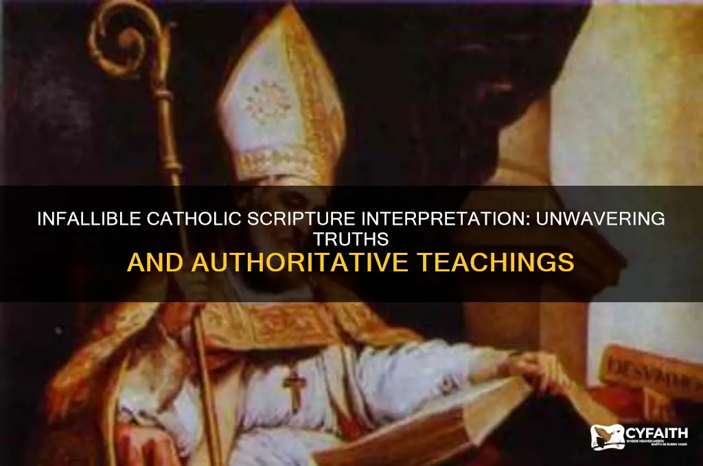 what interpretations of scripture are infallible catholic