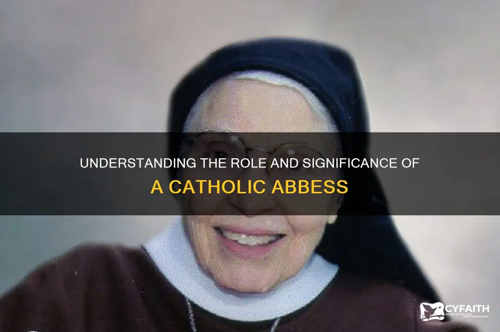 what is a catholic abbess