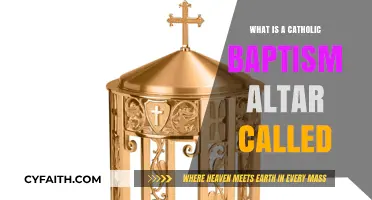 Understanding the Catholic Baptismal Font: Altar's Sacred Name Explained