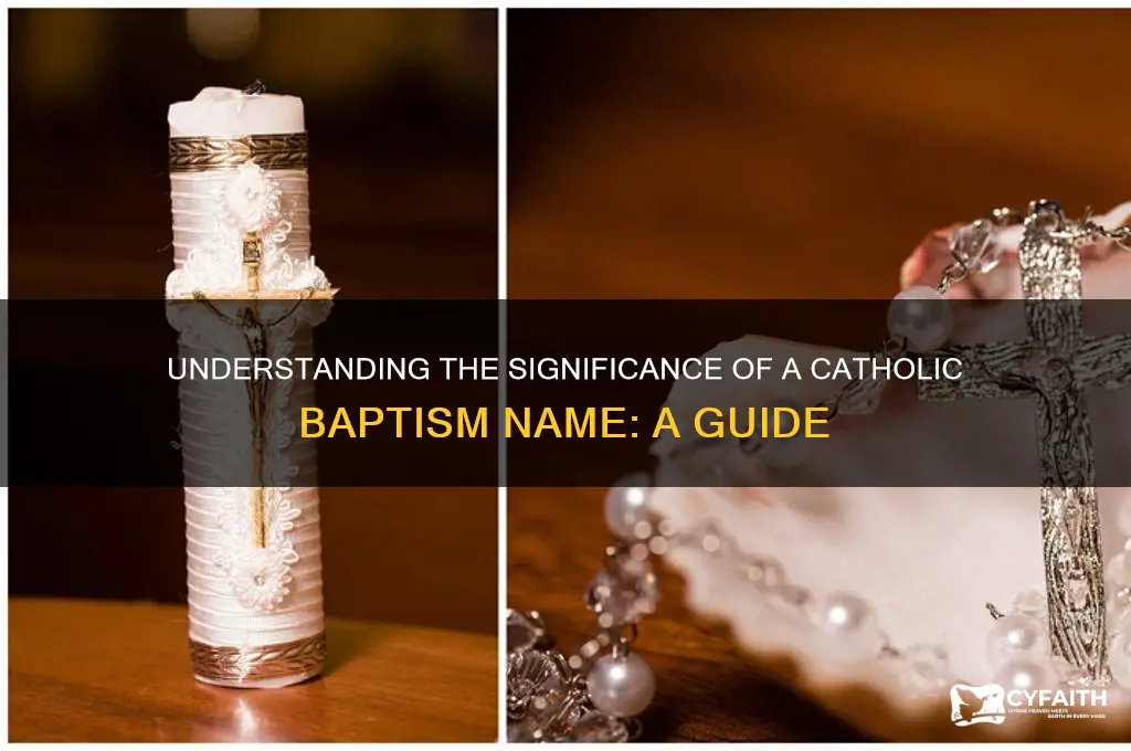 what is a catholic baptism name