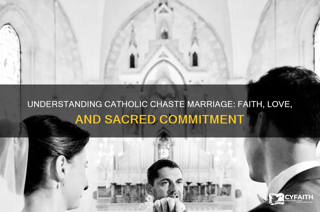 what is a catholic chaste marriage