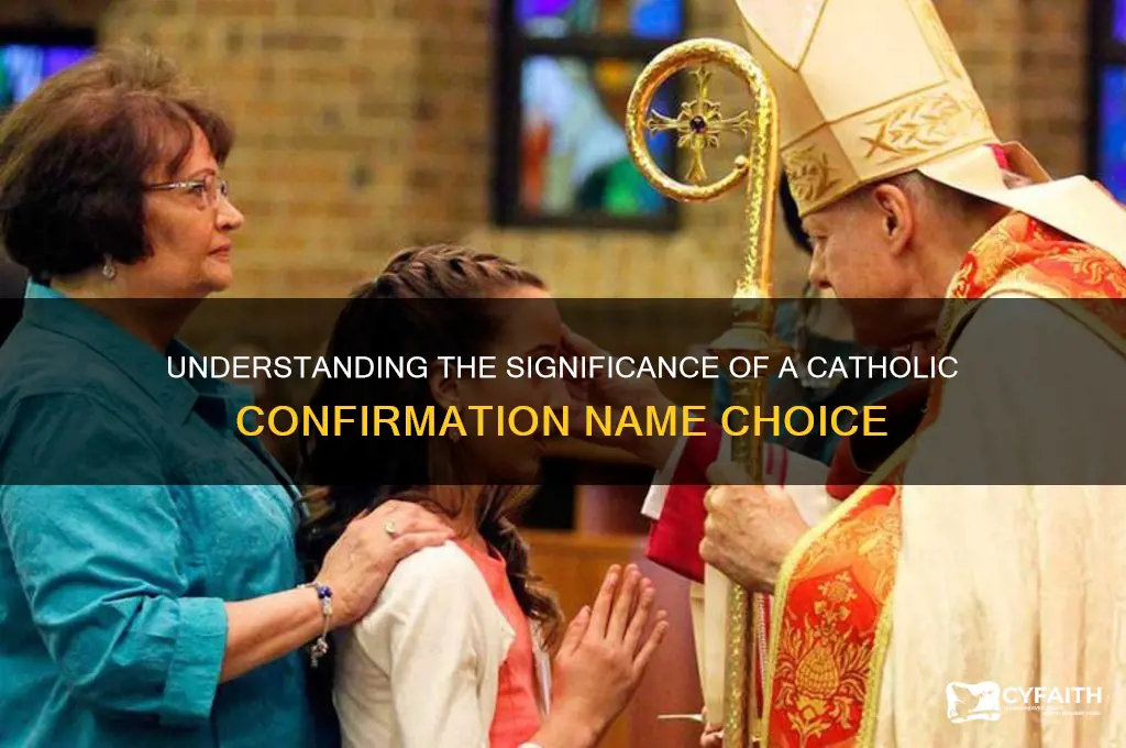 what is a catholic confirmation name